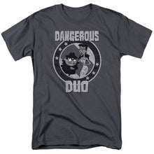 Load image into Gallery viewer, Rocky &amp; Bullwinkle Dangerous Mens T Shirt Charcoal