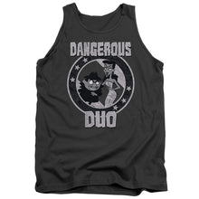 Load image into Gallery viewer, Rocky &amp; Bullwinkle Dangerous Mens Tank Top Shirt Charcoal