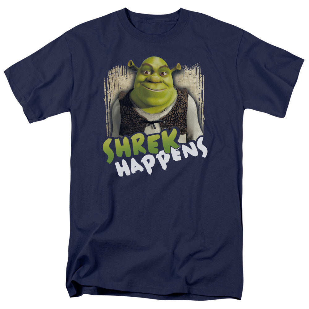 Shrek Happens Mens T Shirt Navy