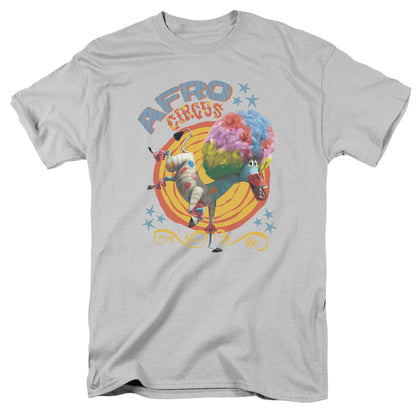 Madagascar Afro Circus Mens T Shirt Silver Officially Licensed
