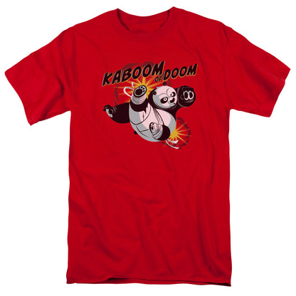 Kung Fu Panda Kaboom Of Doom Mens T Shirt Red