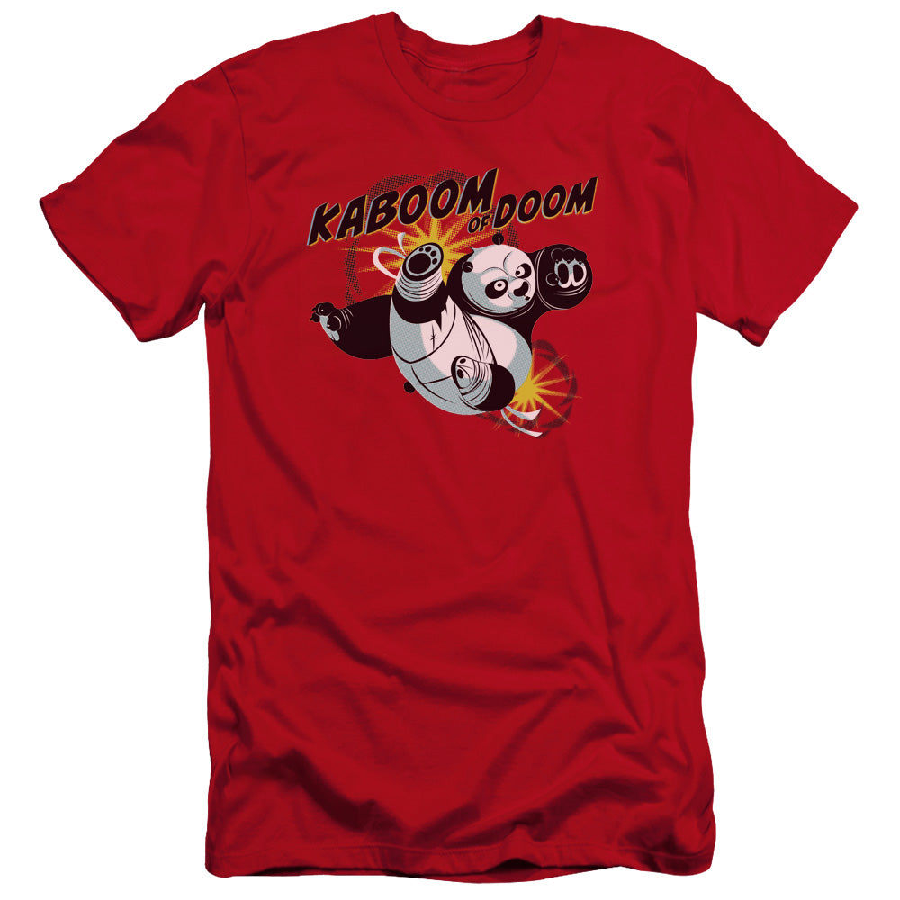 Kung Fu Panda Kaboom Of Doom Premium Bella Canvas Slim Fit Mens T Shirt Red