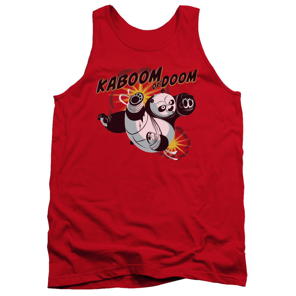 Kung Fu Panda Kaboom Of Doom Mens Tank Top Shirt Red