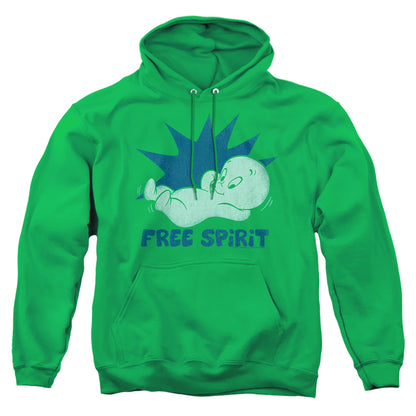 Casper Free Spirit Mens Hoodie Kelly Green Officially Licensed
