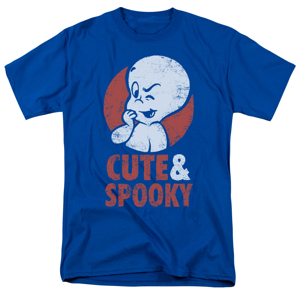 Casper Spooky Mens T Shirt Royal Blue Officially Licensed