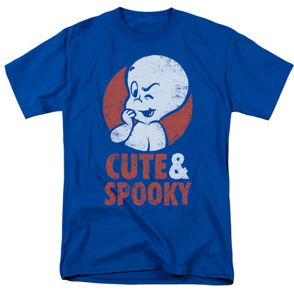 Casper Spooky Mens T Shirt Royal Blue Officially Licensed