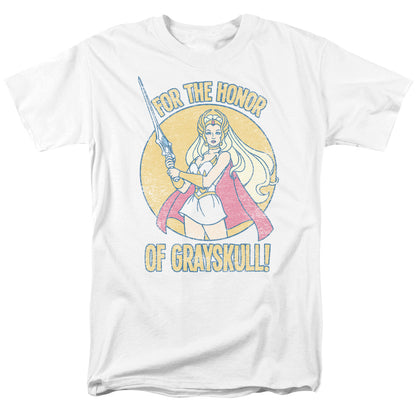 She Ra Honor Of Grayskull Mens T Shirt White