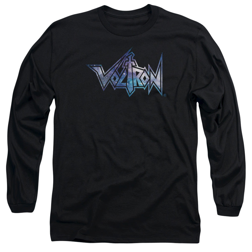 Voltron Space Logo Mens Long Sleeve Shirt Black Officially Licensed