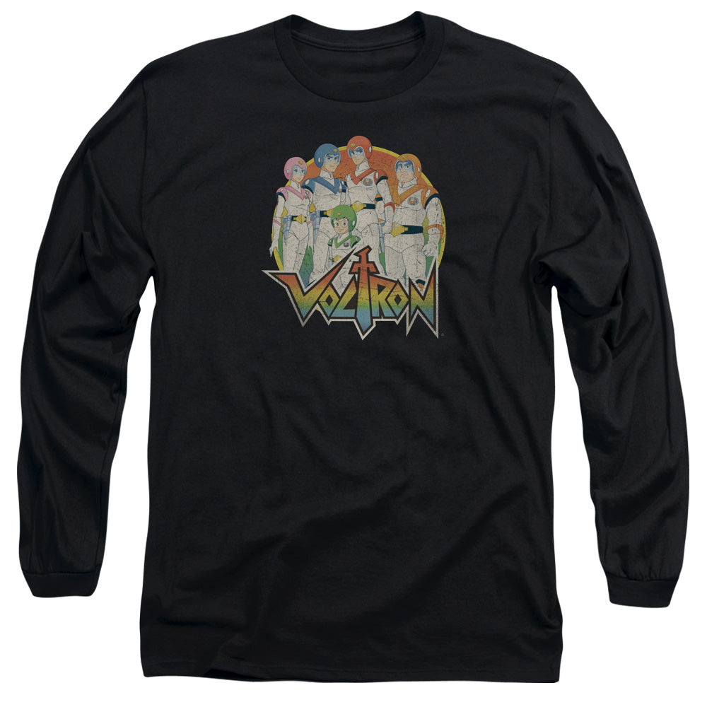 Voltron Group Mens Long Sleeve Shirt Black Officially Licensed