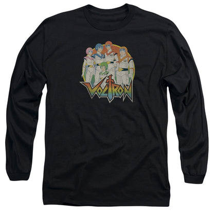 Voltron Group Mens Long Sleeve Shirt Black Officially Licensed