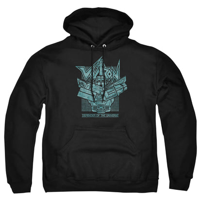 Voltron Defender Rough Mens Hoodie Black Officially Licensed