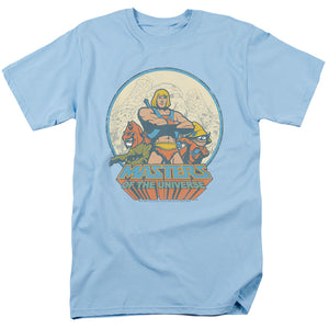 Masters Of The Universe He Man And Crew Mens T Shirt Light Blue