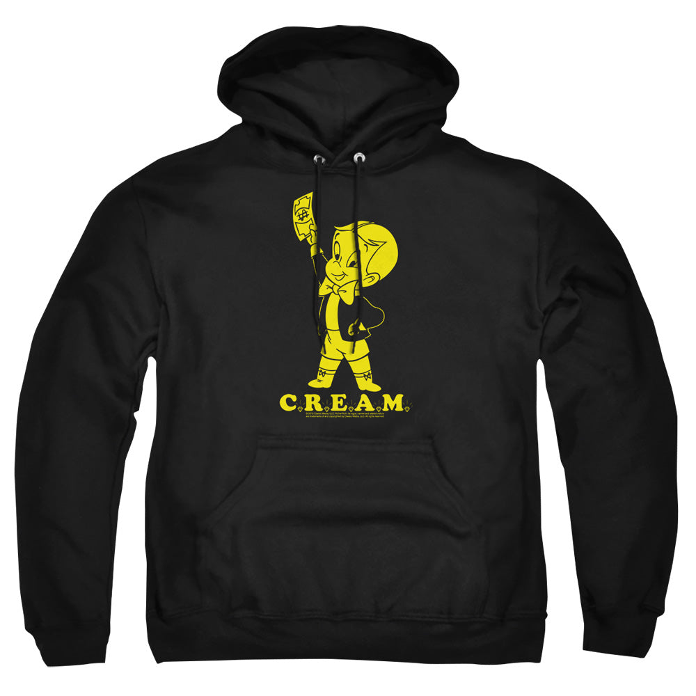 Richie Rich Cream Mens Hoodie Black