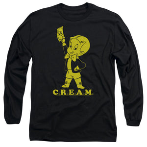 Richie Rich Cream Mens Long Sleeve Shirt Black