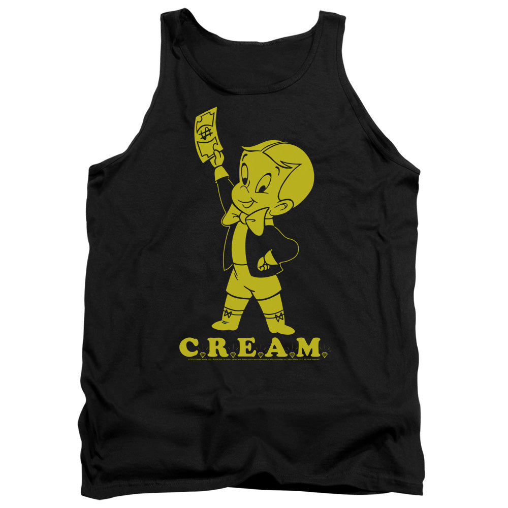 Richie Rich Cream Mens Tank Top Shirt Black