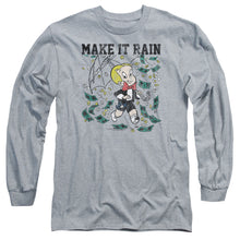 Load image into Gallery viewer, Richie Rich Make It Rain Mens Long Sleeve Shirt Athletic Heather