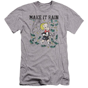 Richie Rich Make It Rain Hbo Premium Bella Canvas Slim Fit Mens T Shirt Athletic Heather