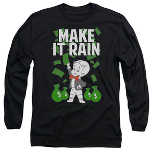 Richie Rich Make It Rain Mens Long Sleeve Shirt Black