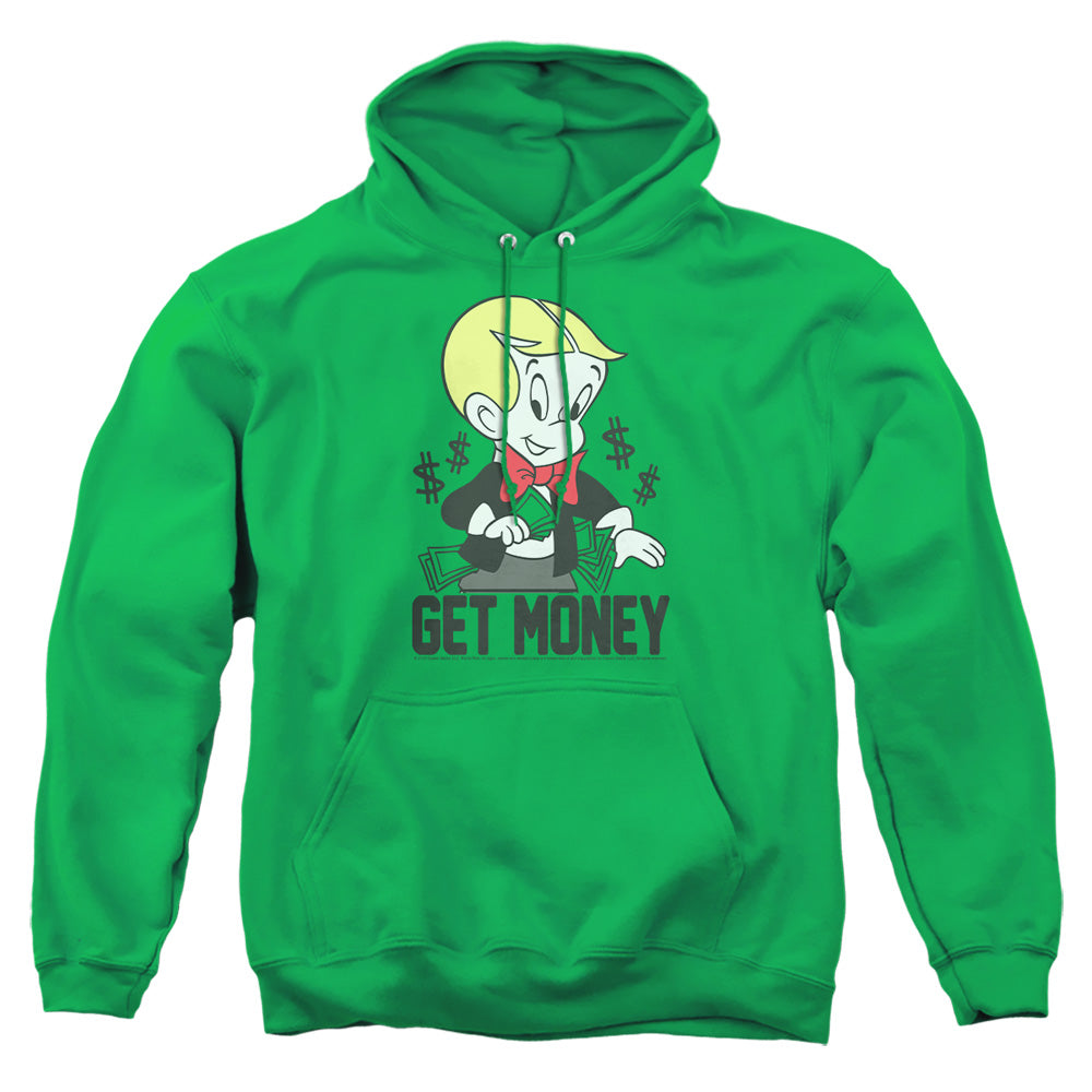 Richie Rich Get Money Mens Hoodie Kelly Green