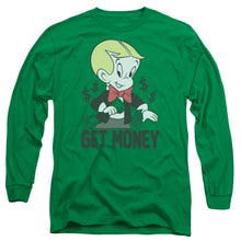 Load image into Gallery viewer, Richie Rich Get Money Mens Long Sleeve Shirt Kelly Green