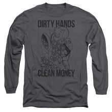 Load image into Gallery viewer, Richie Rich Clean Money Mens Long Sleeve Shirt Charcoal