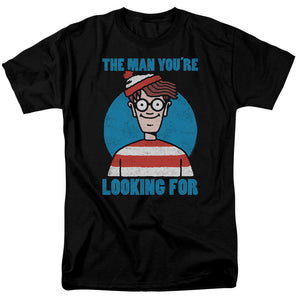 Wheres Waldo Looking For Me Mens T Shirt Black