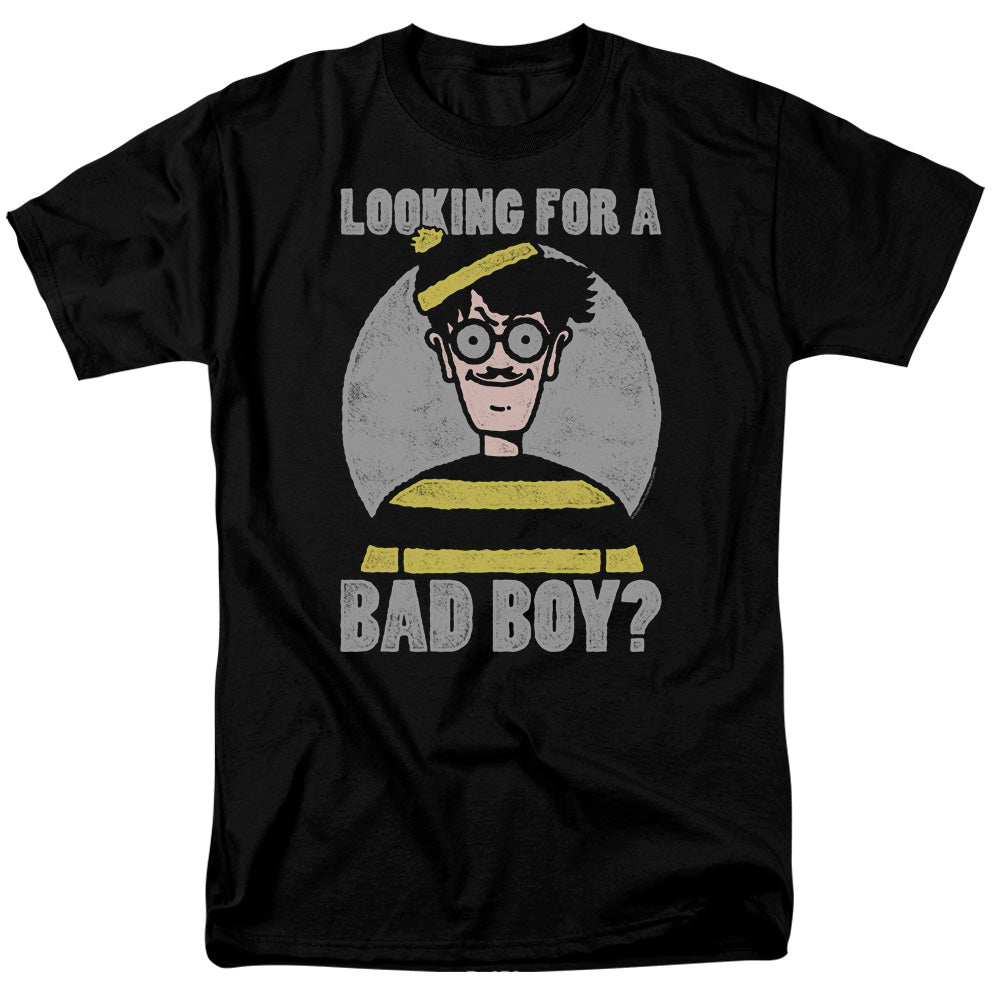 Wheres Waldo Bad Boy Mens T Shirt Black Officially Licensed