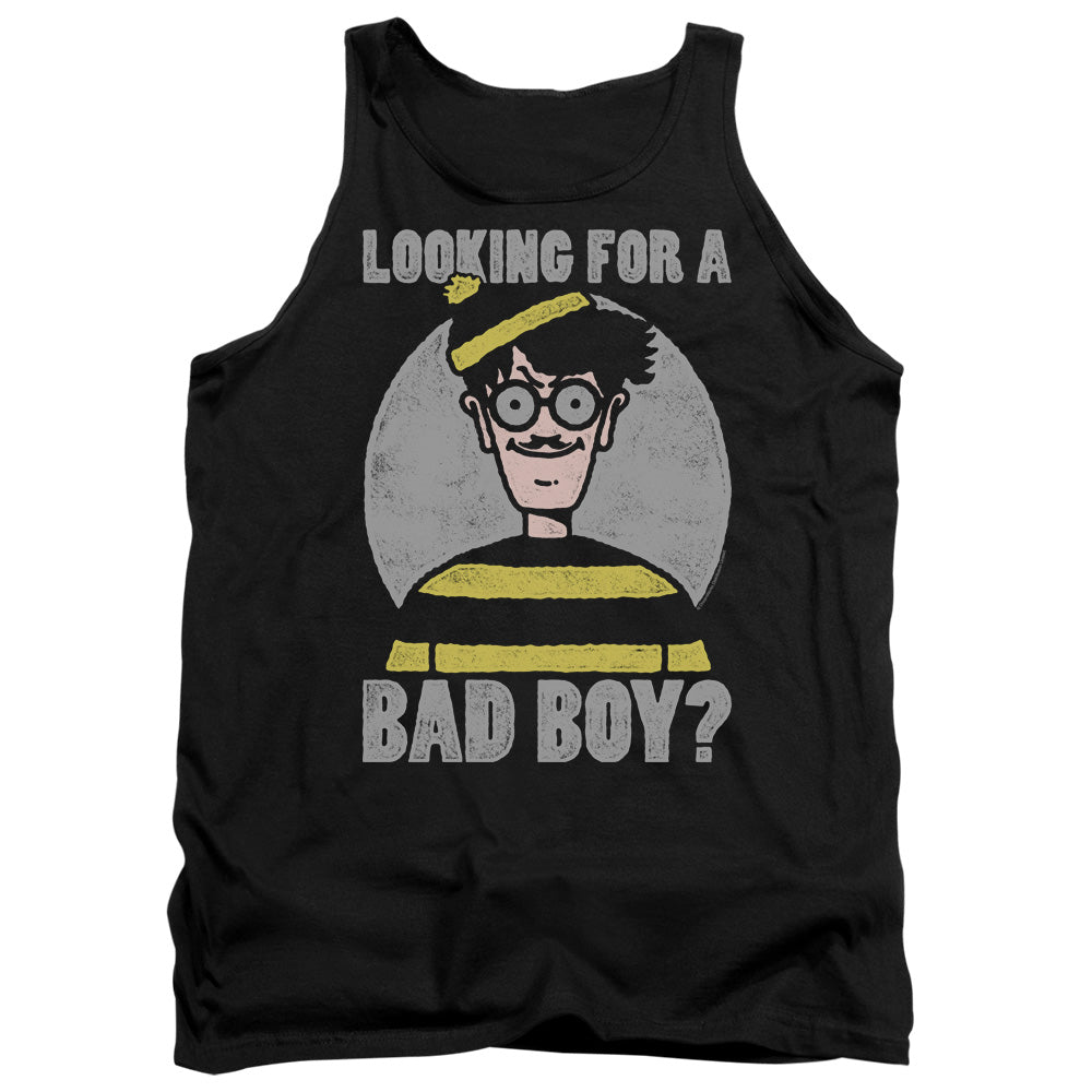 Wheres Waldo Bad Boy Mens Tank Top Shirt Black