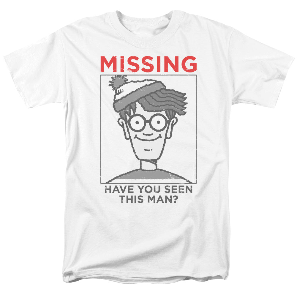 Wheres Waldo Missing Mens T Shirt White Officially Licensed