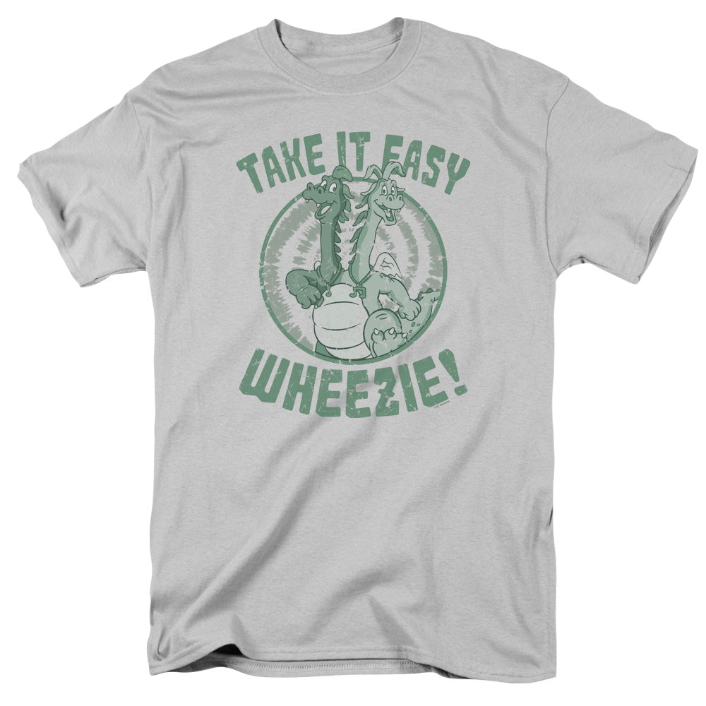 Dragon Tales Take It Easy Mens T Shirt Silver
