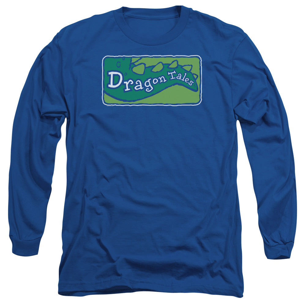 Dragon Tales Logo Clean Mens Long Sleeve Shirt Royal Officially Licensed