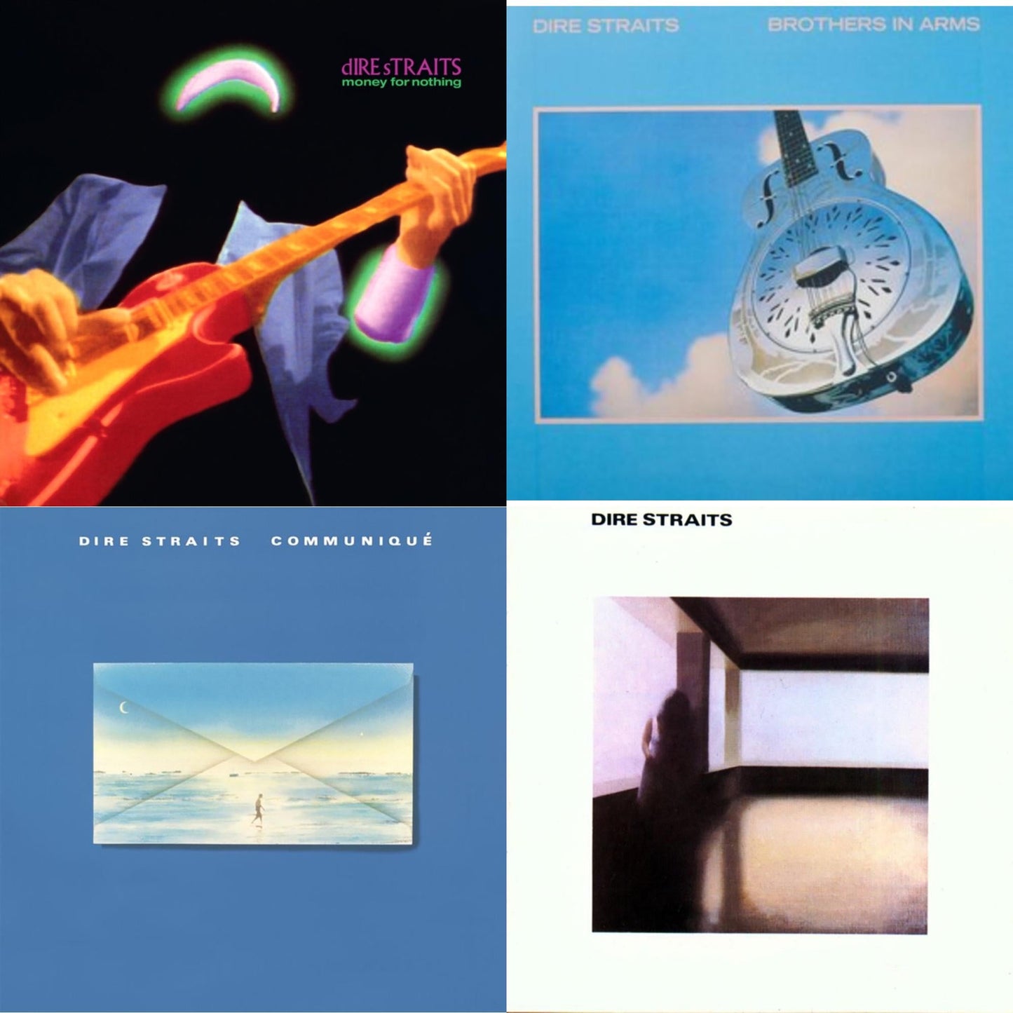 Dire Straits - Money For Nothing (Remaster/2LP/Green Vinyl) (Syeor) & Brothers In Arms (2LP/180G) (Syeor) & Communique (Syeor) & Dire Straits (Syeor)