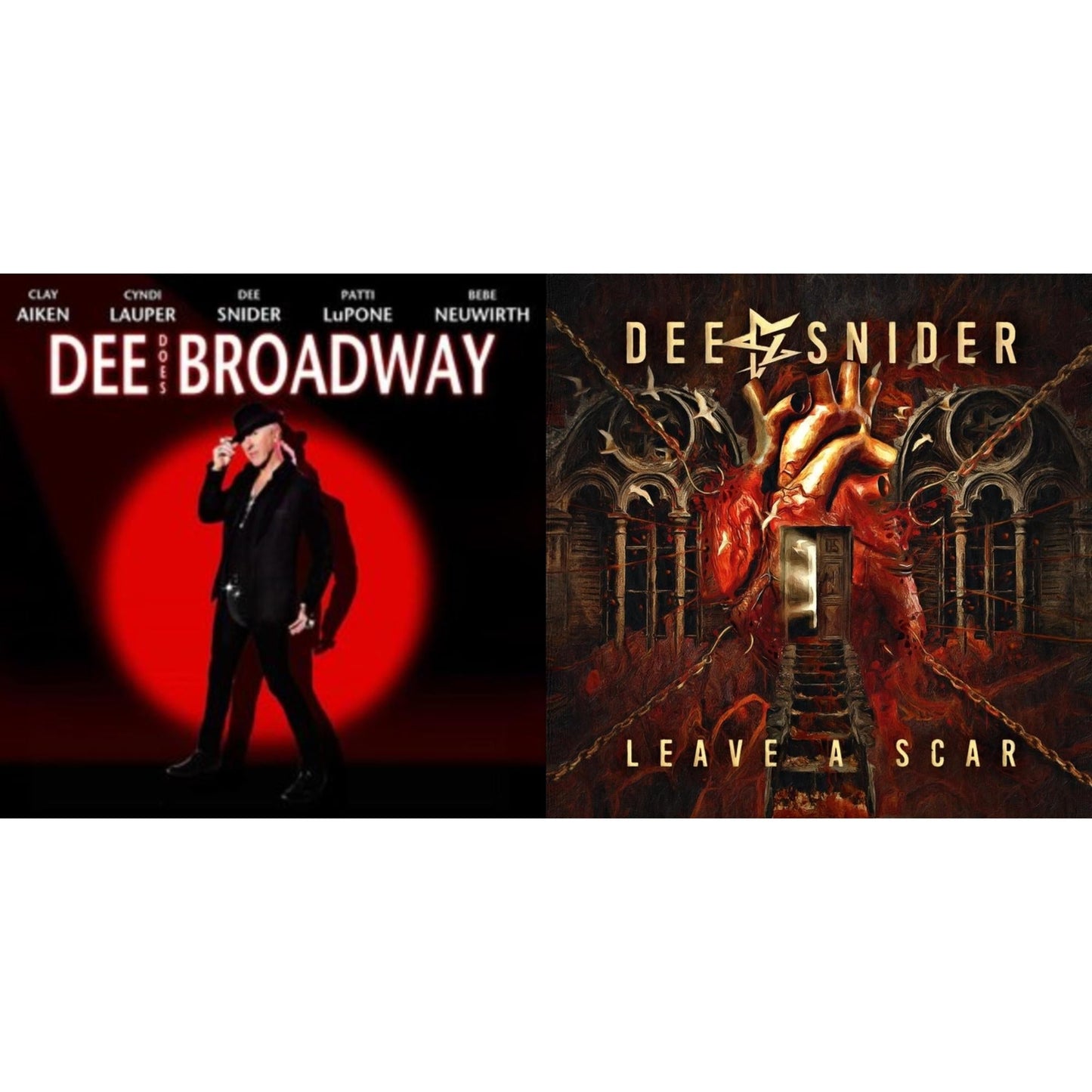 Dee Snider - Dee Does Broadway (Red & Black Swirl LP Vinyl) & Leave A Scar