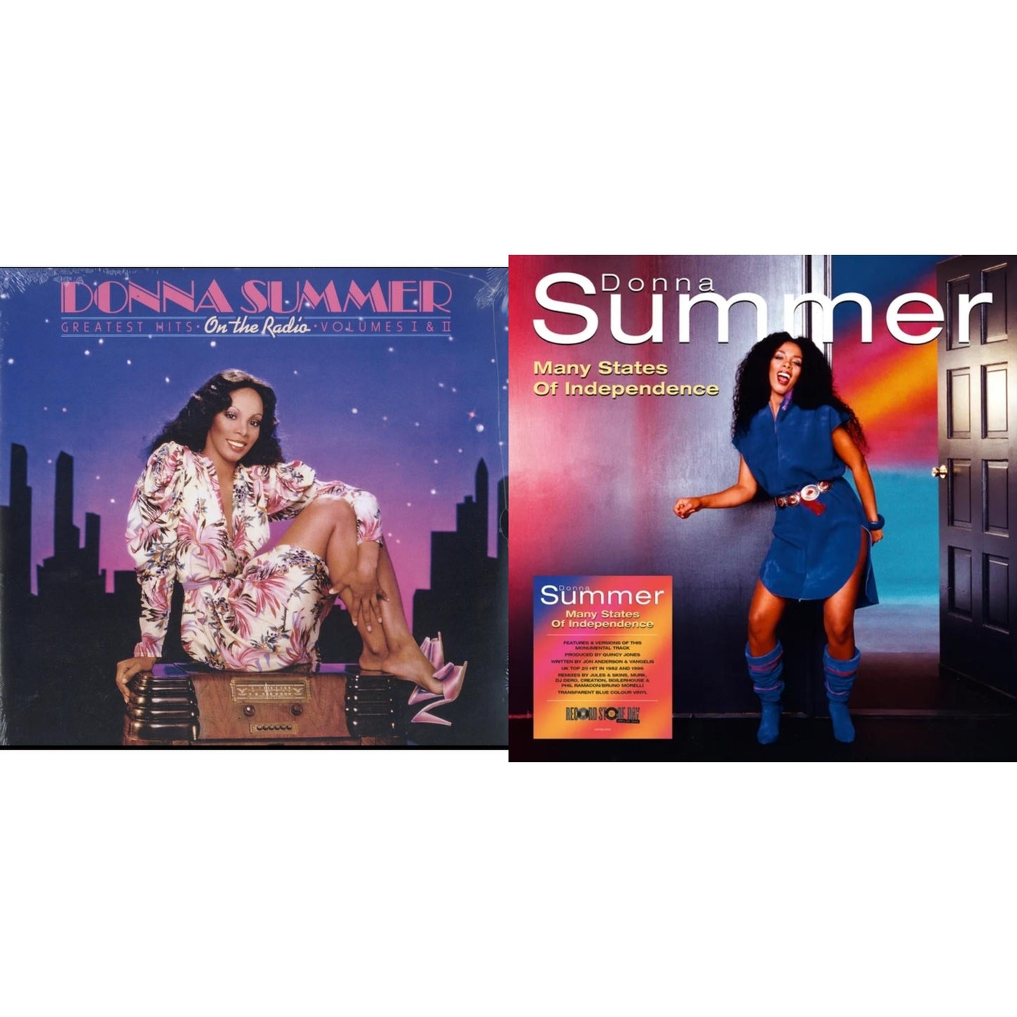 Donna Summer - On The Radio: Greatest Hits Vol. I & Ii (2LP/1 Pink 1 Lavender) & Many States Of Independence (Color LP Vinyl)