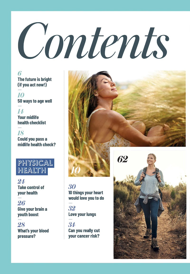 How To Live Longer - 30+ Recipes, Get Strong & Healthy, Mental Health, Blue Zones, Age Well, Midlife Checklist, Prevent Diseases, Diets, Week-By-Week Walking, Swimming, Strength Training & Yoga Plans!