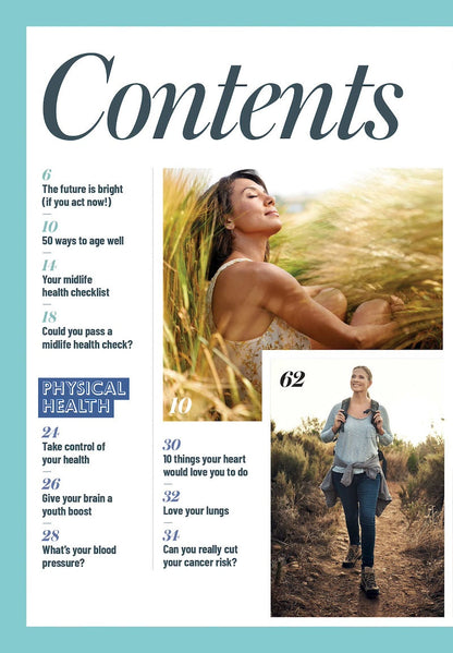 How To Live Longer - 30+ Recipes, Get Strong & Healthy, Mental Health, Blue Zones, Age Well, Midlife Checklist, Prevent Diseases, Diets, Week-By-Week Walking, Swimming, Strength Training & Yoga Plans!