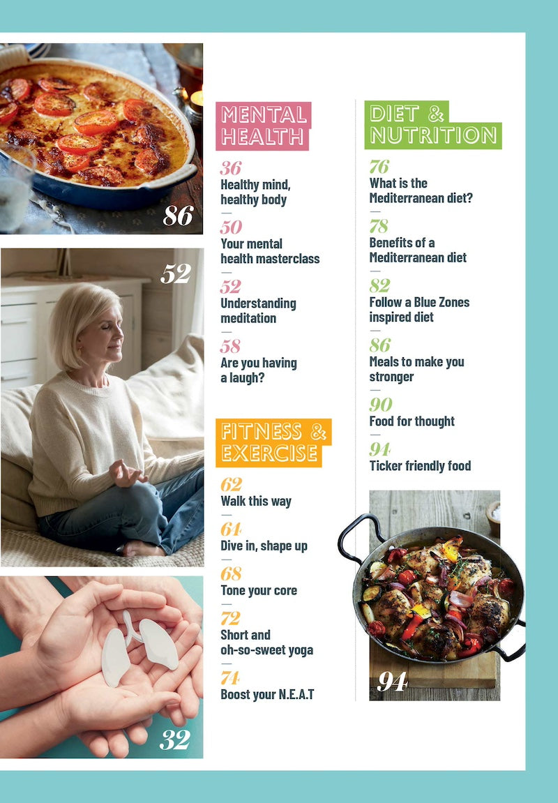 How To Live Longer - 30+ Recipes, Get Strong & Healthy, Mental Health, Blue Zones, Age Well, Midlife Checklist, Prevent Diseases, Diets, Week-By-Week Walking, Swimming, Strength Training & Yoga Plans!