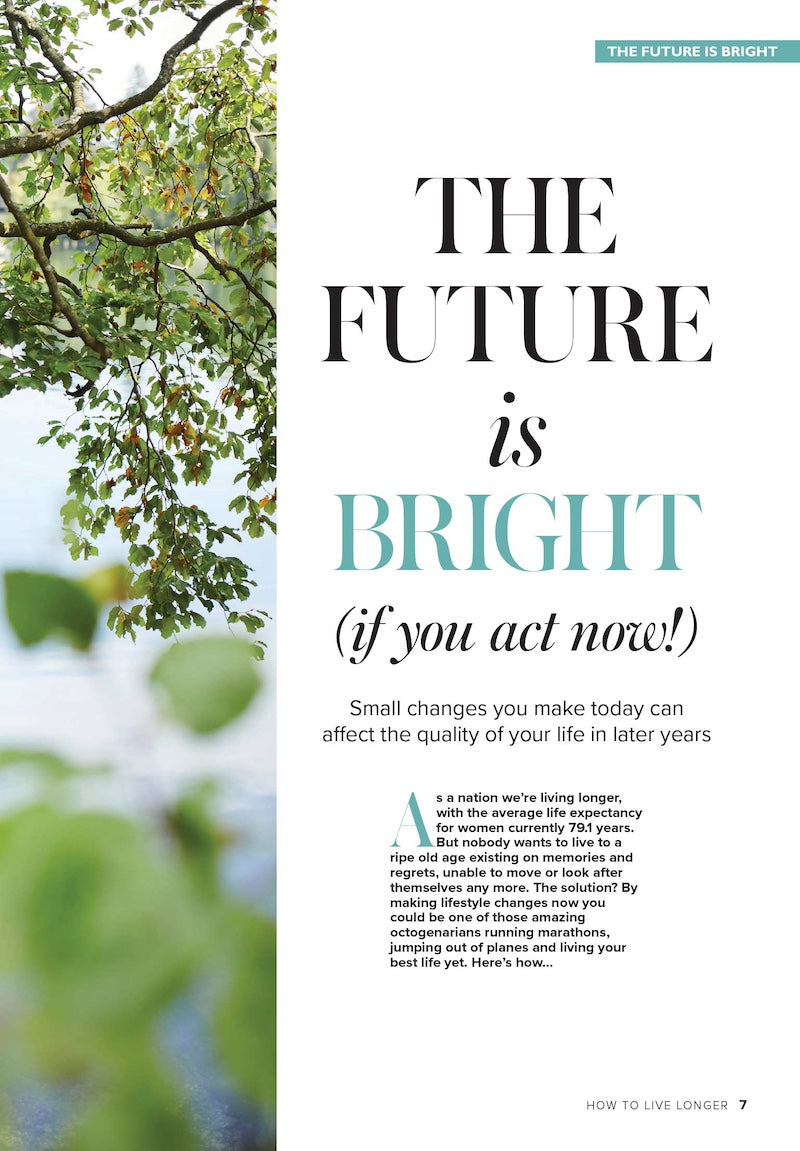 How To Live Longer - 30+ Recipes, Get Strong & Healthy, Mental Health, Blue Zones, Age Well, Midlife Checklist, Prevent Diseases, Diets, Week-By-Week Walking, Swimming, Strength Training & Yoga Plans!