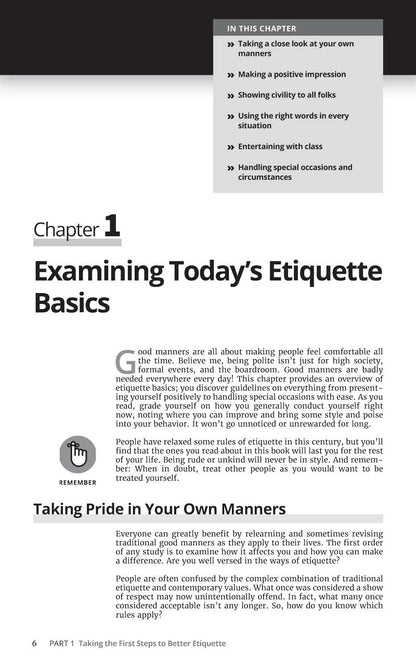 Modern Etiquette For Dummies - Master Dining Etiquette, Enhance Personal Style, Professional Image, Learn Polite Conversation, Model Good Manners, Grooming, Emails, Social Media Posts, Hosting & More!