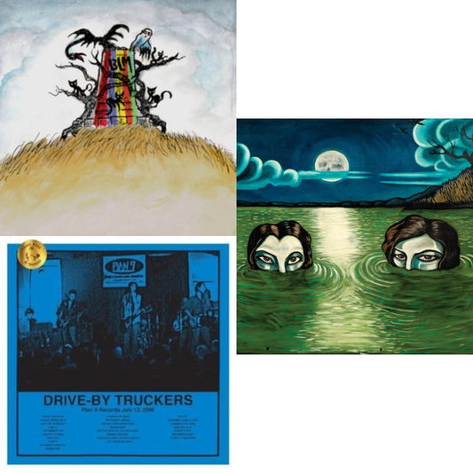 Drive-By Truckers - Plan 9 Records July 13, 2006 (3LP) & New Ok (Red LP Vinyl) & English Oceans (10-Year Edition) (2LP/Sea-Glass Blue W/ D-Side Etching)