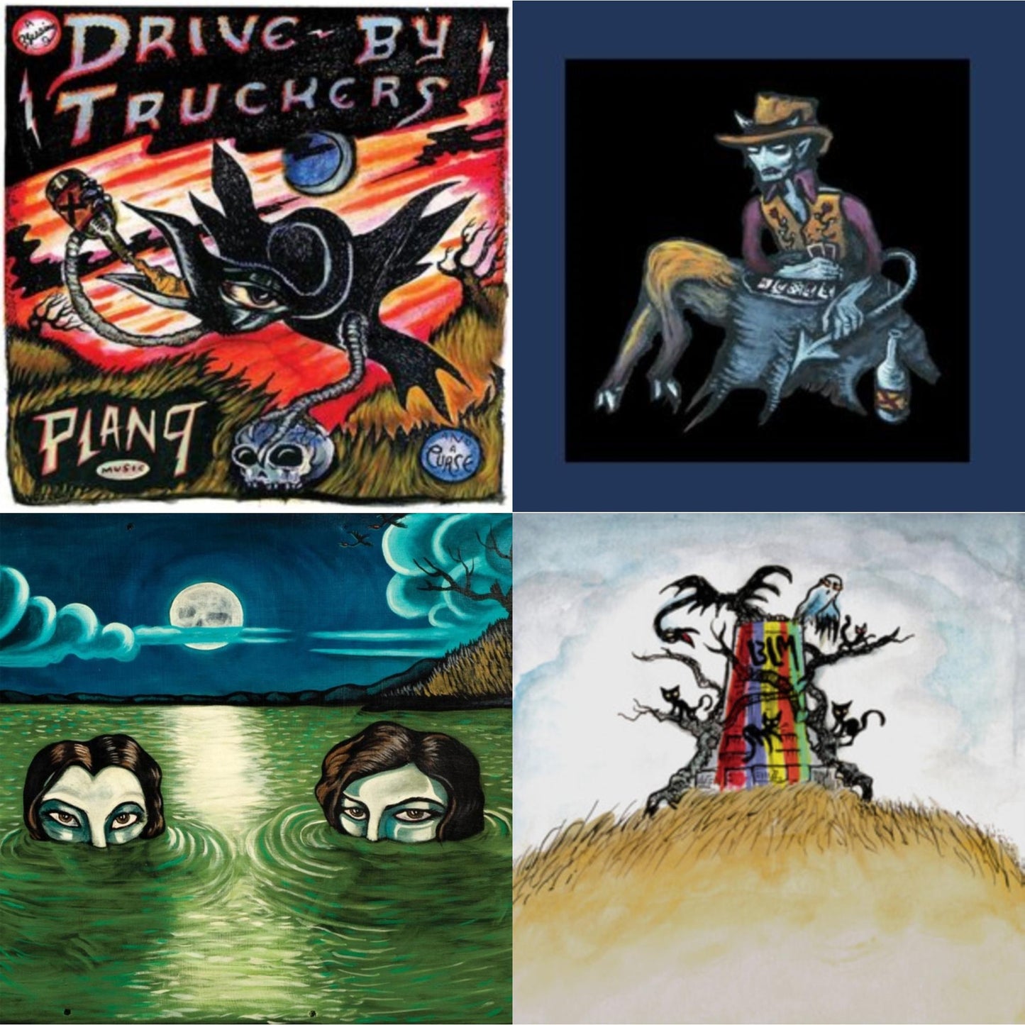 Drive-By Truckers - Plan 9 Records July 13, 2006 (3LP) & Complete Dirty South (Reposado Color Vinyl/2LP) & New Ok (Red LP Vinyl) & English Oceans (10-Year Edition) (2LP/Sea-Glass Blue W/ D-Side Etching)