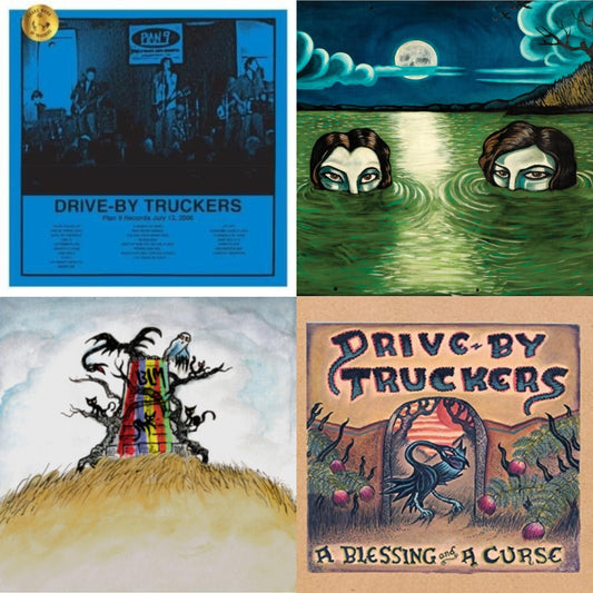 Drive-By Truckers - Plan 9 Records July 13, 2006 (3LP) & English Oceans (10-Year Edition) (2LP/Sea-Glass Blue W/ D-Side Etching) & New Ok (Red LP Vinyl) & Blessing & A Curse (Clear With Purple Splatter LP Vinyl/Limited Edition/180G)