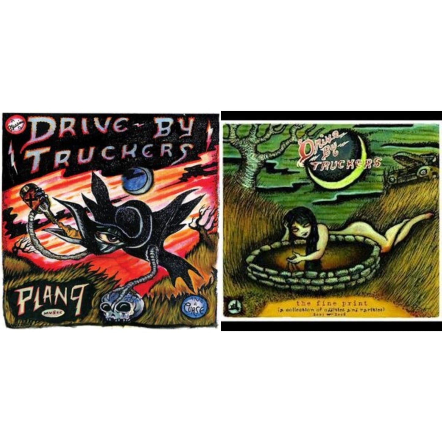 Drive-By Truckers - Fine Print (Clear With Green Splatter Vinyl/Limited Edition/2LP/180G) & Plan 9 Records July 13, 2006 (3LP)