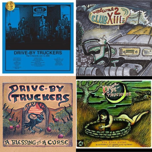 Drive-By Truckers - Plan 9 Records July 13, 2006 (3LP) & Welcome 2 Club Xiii & Blessing & A Curse (Clear With Purple Splatter LP Vinyl/Limited Edition/180G) & Fine Print (Clear With Green Splatter Vinyl/Limited Edition/2LP/180G)