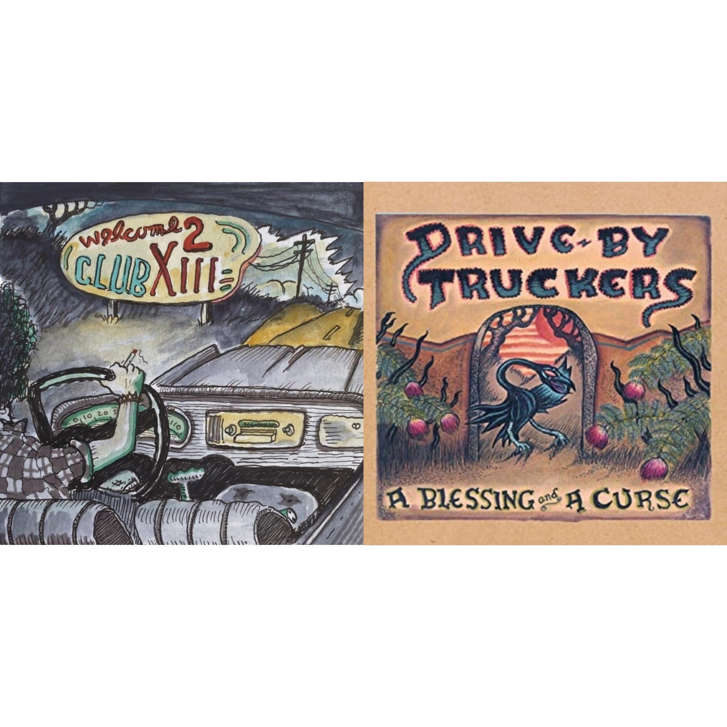 Drive-By Truckers - Blessing & A Curse (Clear With Purple Splatter LP Vinyl/Limited Edition/180G) & Welcome 2 Club Xiii