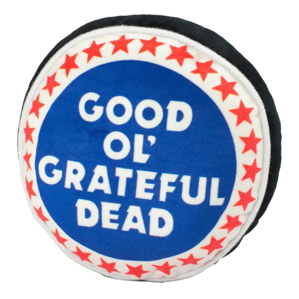 Grateful Dead Steal Your Face Skull Plush Squesker Dog Toy