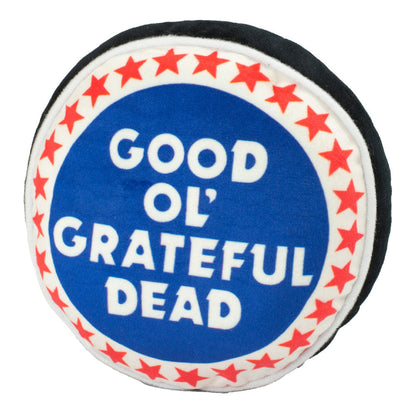 Grateful Dead Steal Your Face Skull Plush Squesker Dog Toy