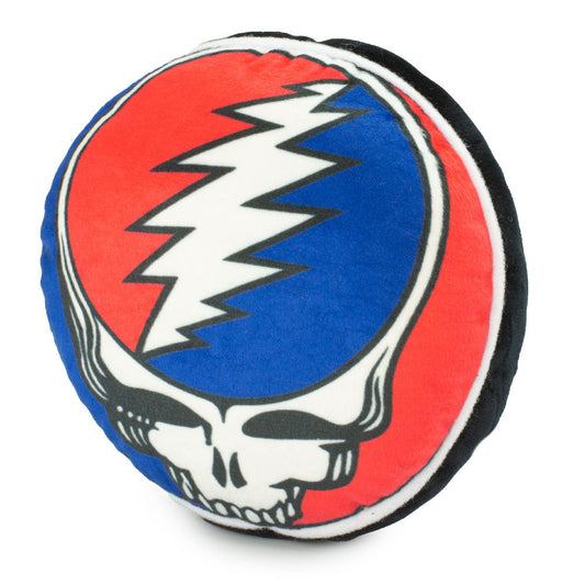 Grateful Dead Steal Your Face Skull Plush Squesker Dog Toy