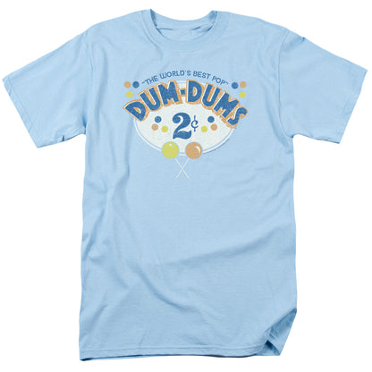 Dum Dums 2 Cents Mens T Shirt Light Blue