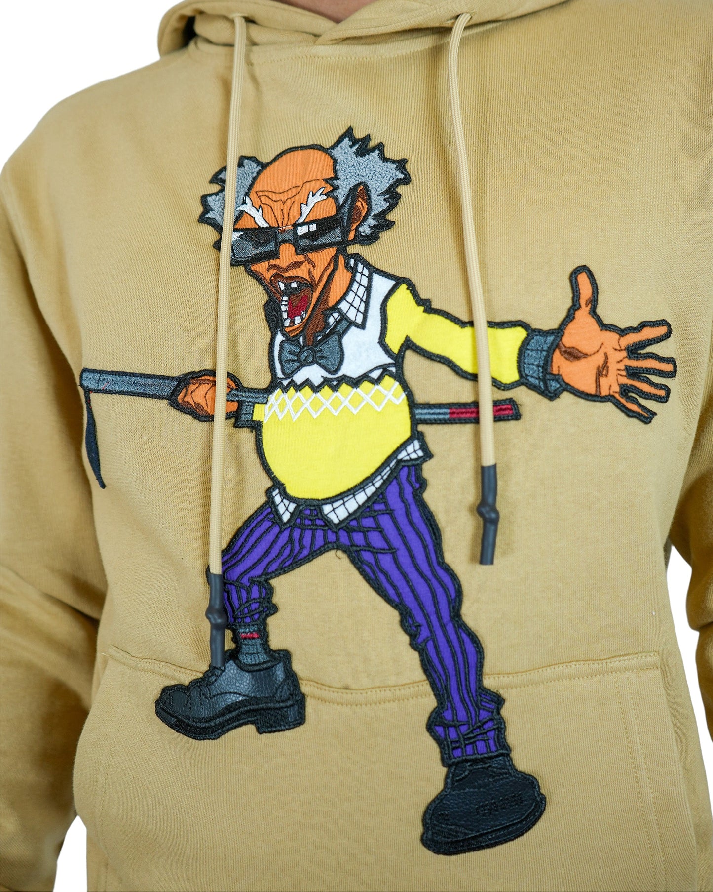 The Boondocks - Colonel Stinkmeaner Tan Knit Mens Hoodie